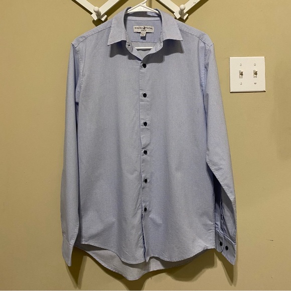 Beverly Hills Polo Club Light Blue Dress Shirt - Picture 1 of 3